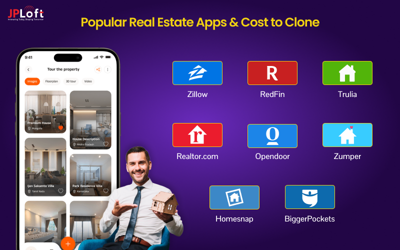 Popular Real Estate Apps & Cost to Clone
